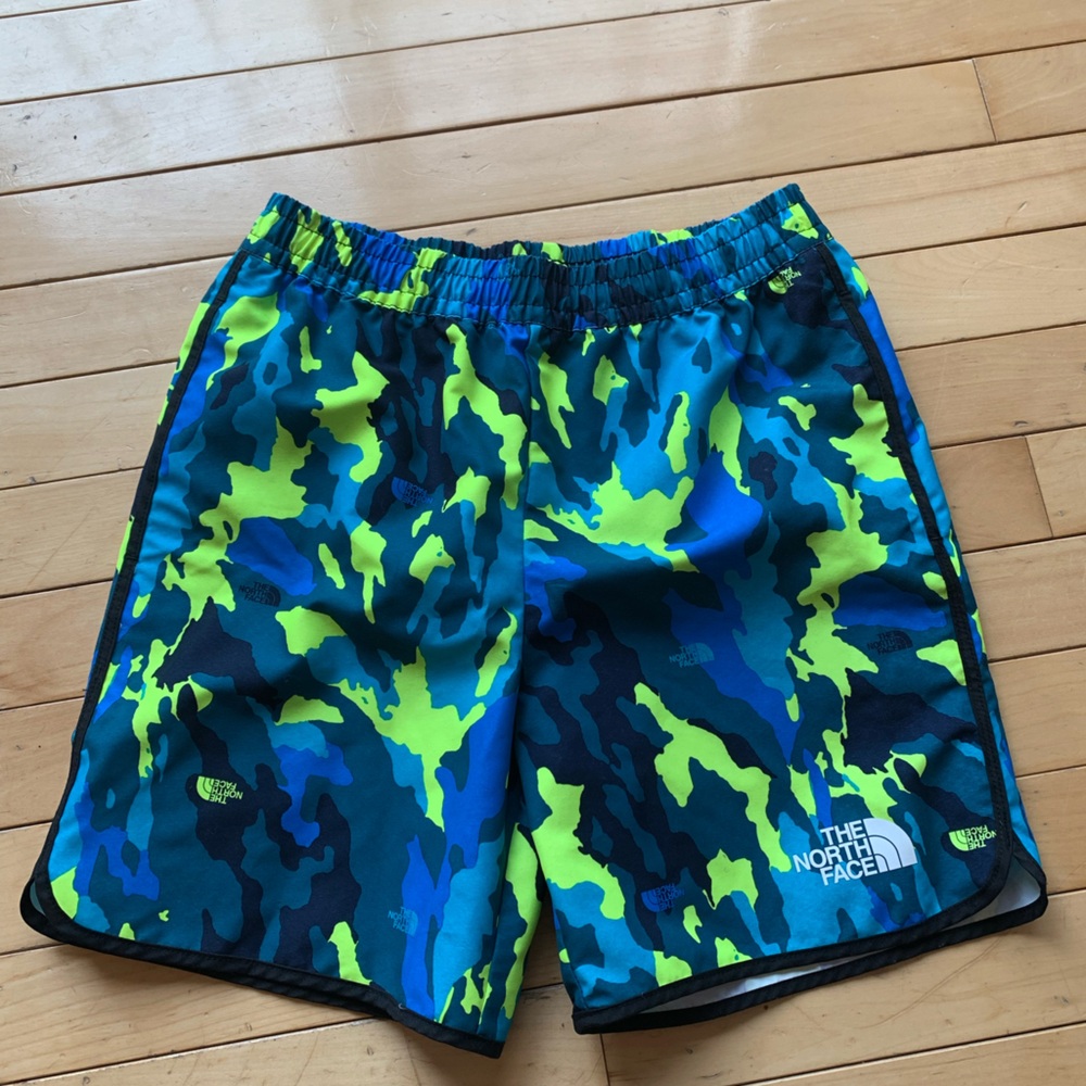 The North Face Neon Camo Shorts